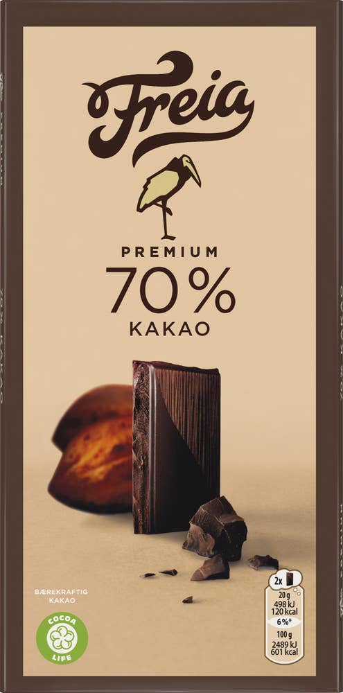 FREIA Premium Dark 70% Cocoa