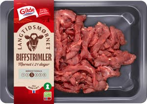 Gilde Langtidsmørnet biffstrimler