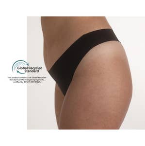 Inntil Sømløs string Sort, str. XL