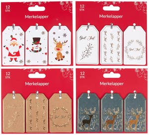 Per Arntzen Trading Gavemerkelapper, ass. variant 12 stk