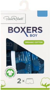 Pierre Robert Boxer Bomull Gutt Blue, str. 134-140