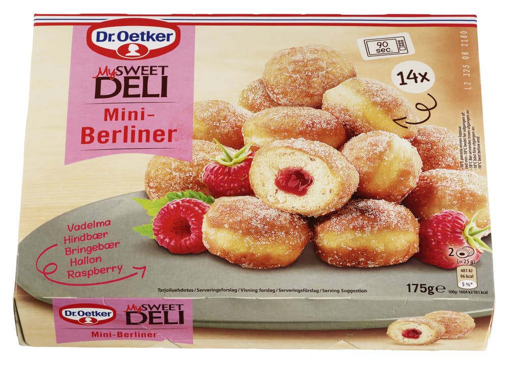Dr. Oetker Mini-Berliner Raspberry