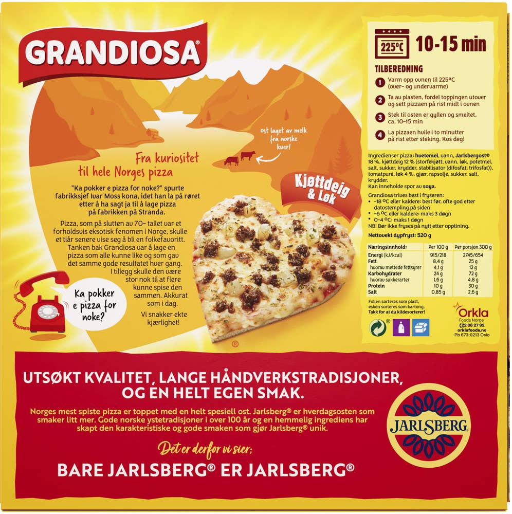 Grandiosa kjøttdeig & løk