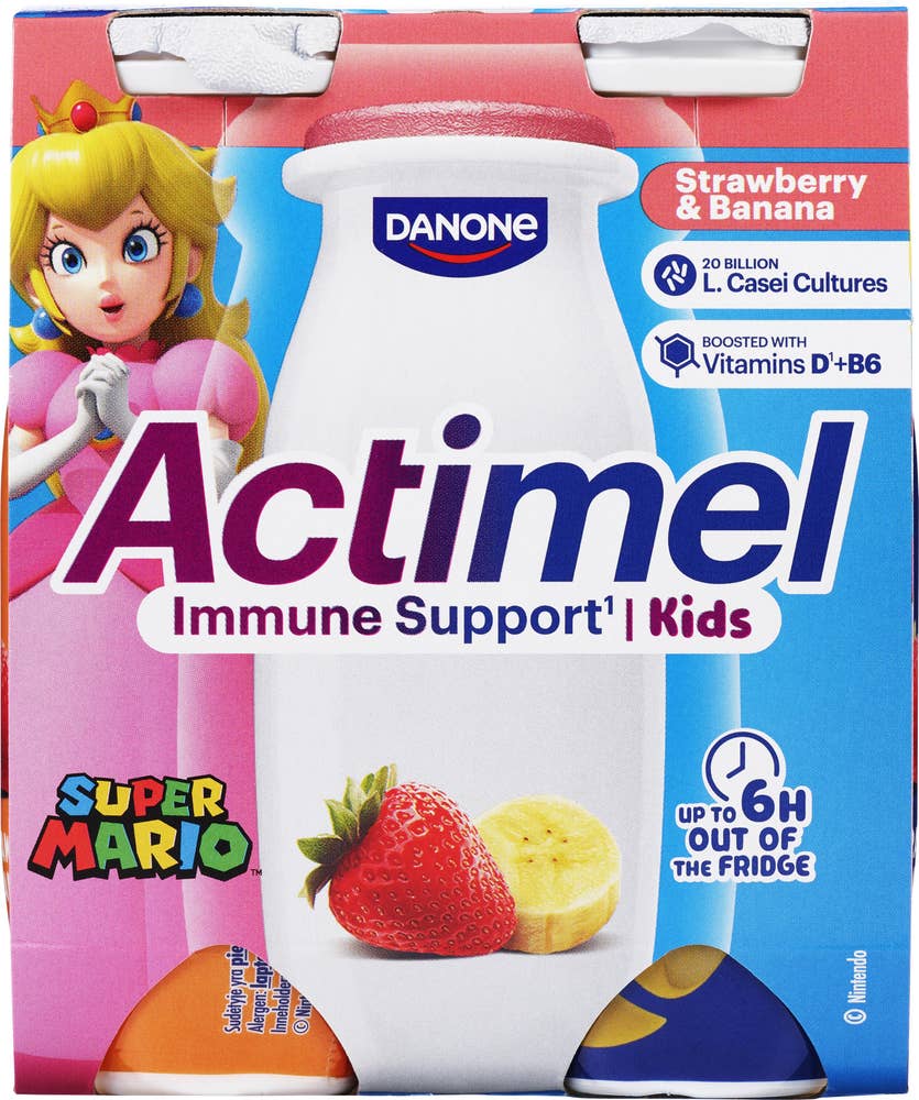 ACTIMEL Drikkeyoghurt jordbær og banan