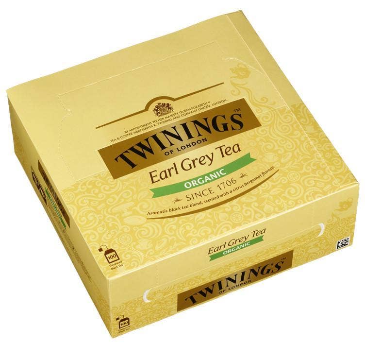 Twinings Økologisk Earl Grey 100 poser