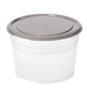 Smartstore Matoppbevaringsboks Rund, 0,6 l, grå