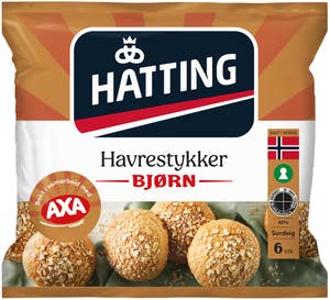 Hatting Havrestykker Bjørn 6 stk