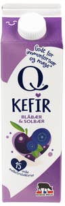 Q Kefir Blåbær & Solbær
