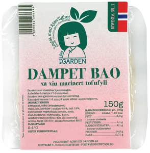 Miss Gin Garden Vegansk dampet bao bolle fylt med tofu Norskprodusert