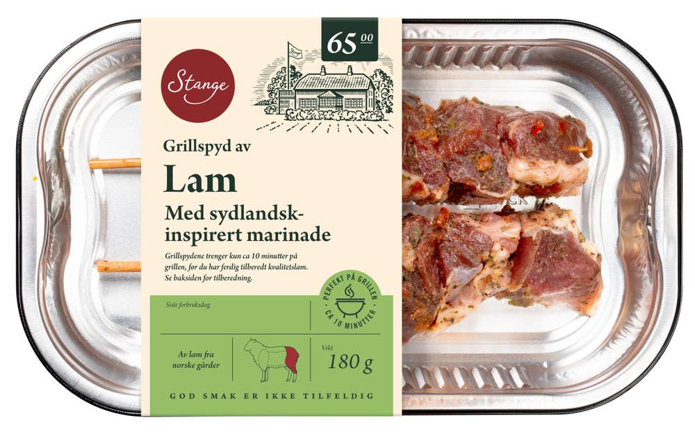 Stange Grillspyd av lam Med krydder