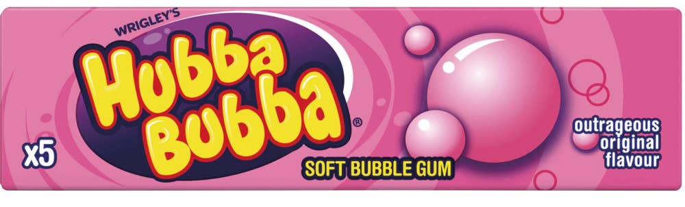 Hubba Bubba Original Smak Tyggegummi 5 stk