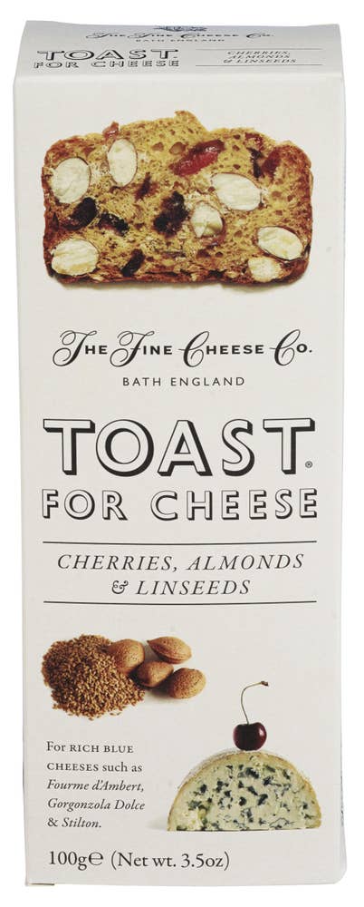 Fine Cheese Minitoast m/Kirsebær Kirsebær, Mandler og Linfrø