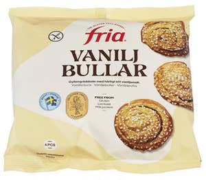 Fria Vaniljeboller 4stk