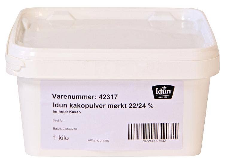 IDUN Kakaopulver UTZ mørk 22-24 %
