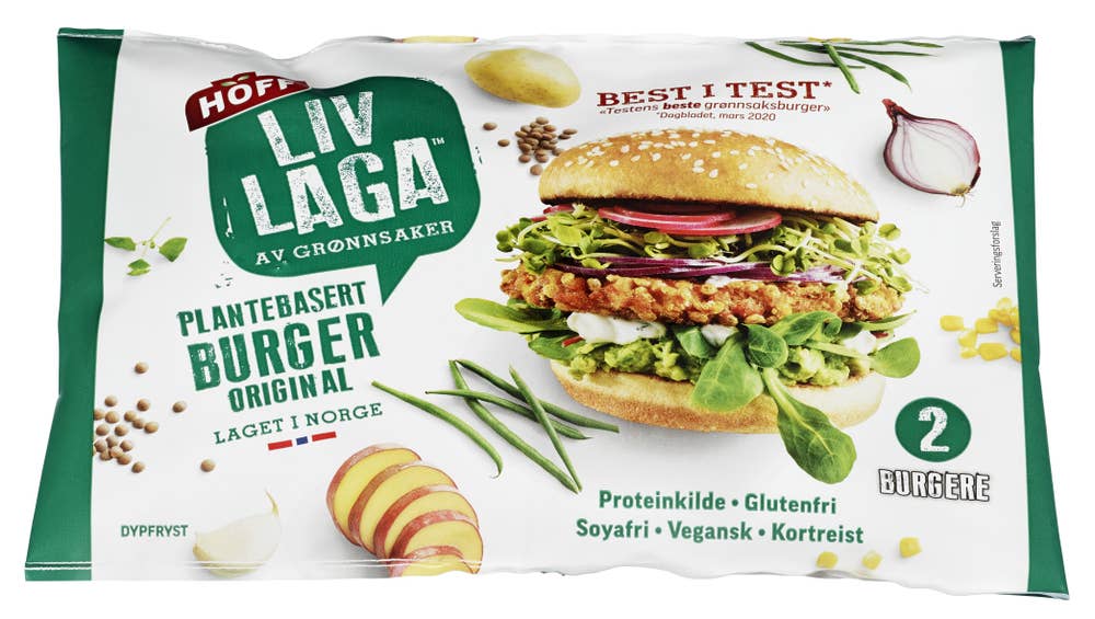 HOFF Liv Laga Vegetarburger 2 stk