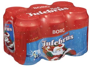 Borg Rød julebrus 6 x 0,33 l