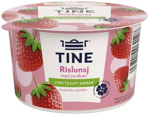 TINE Rislunsj med jordbær Uten tilsatt sukker