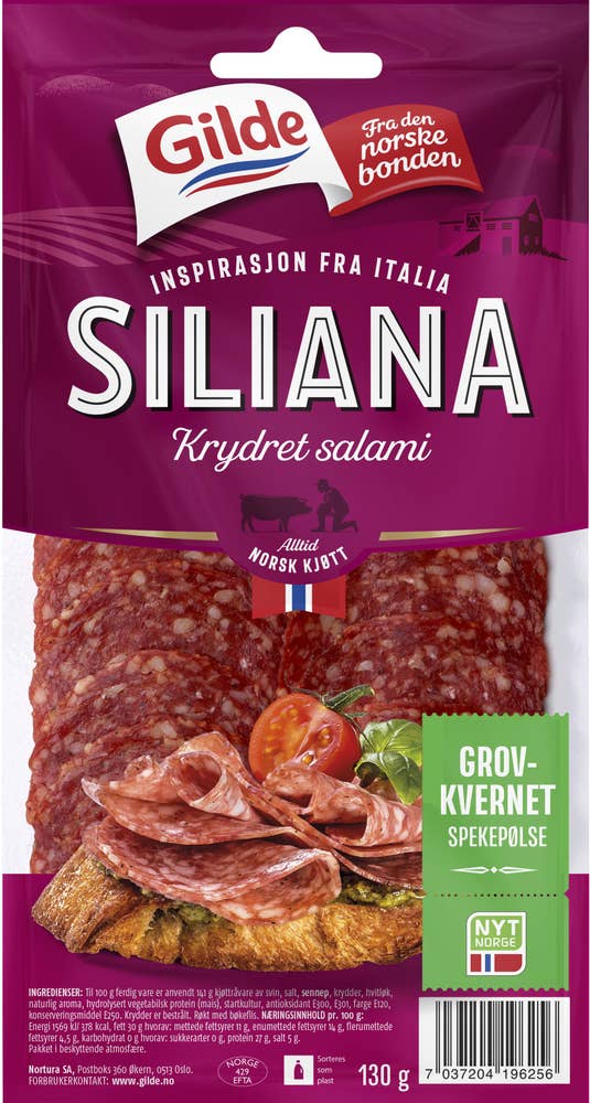 Gilde Salami Siliana skivet