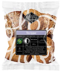 Kolonihagen Bakeri Kolonihagen Tre typer rundstykker 5 stk