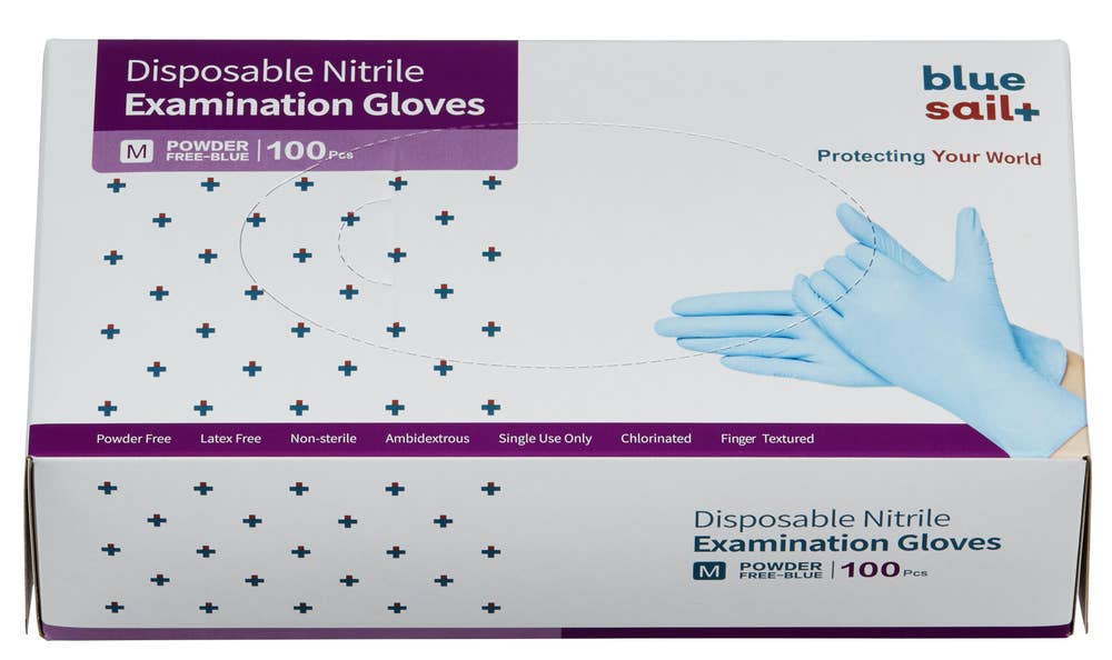 Blue Sail Nitril Engangshansker Størrelse M