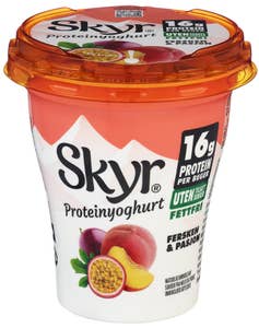 Q SKYR® fersken og pasjonsfrukt
