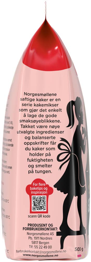 Norgesmøllene Saftig sjokoladekake