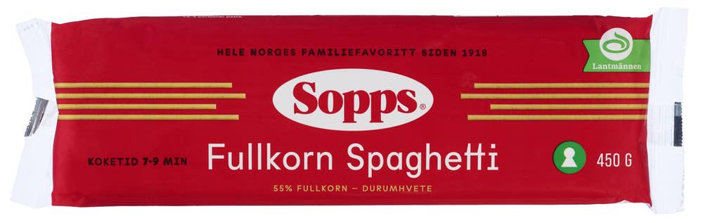 Sopps Spaghetti Rik på fiber