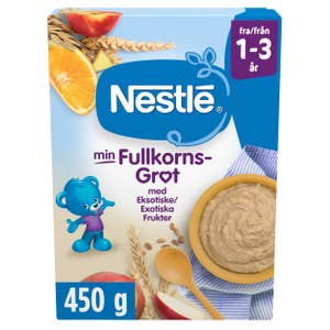 Nestlé Min Fullkornsgrøt eksotiske frukter fra 1-3 år