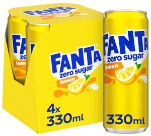 Fanta Lemon Zero Sugar 4 x 0,33L