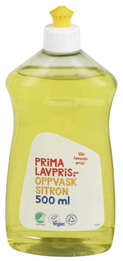 Prima Lavpris Oppvaskmiddel Sitron