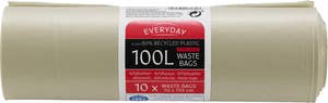 Everyday Avfallssekk semi-transparent 100 liter, 70x110cm, 55my