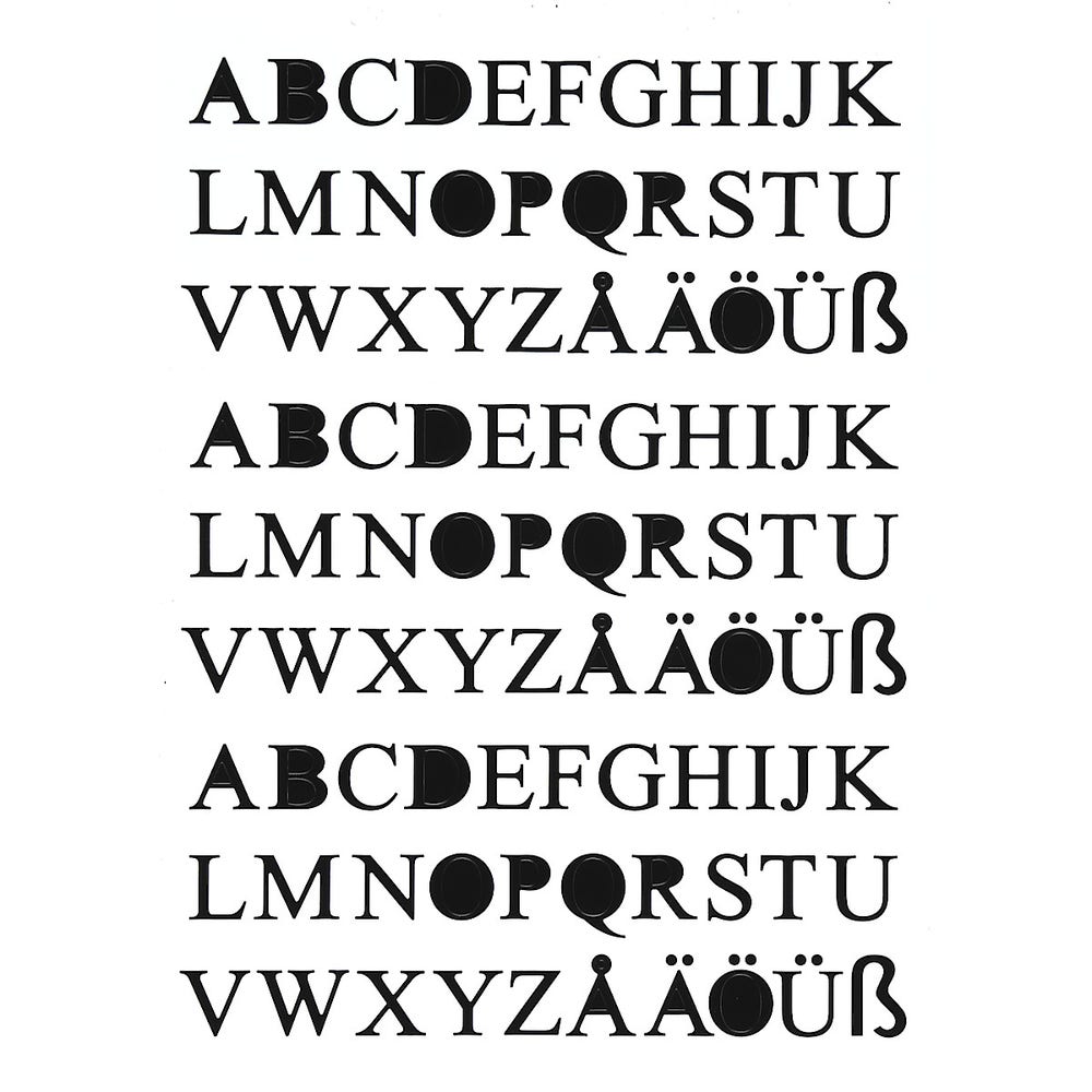 Clas Ohlson Klistremerker i Svart Bokstaver & Tall