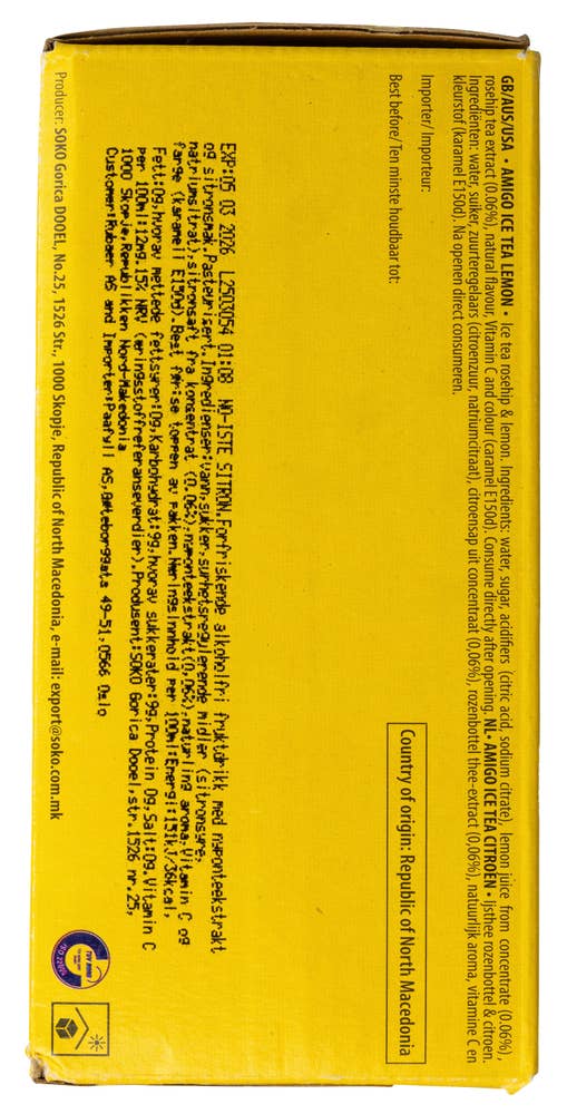 Amigo Ice Tea Lemon 8x200 ml