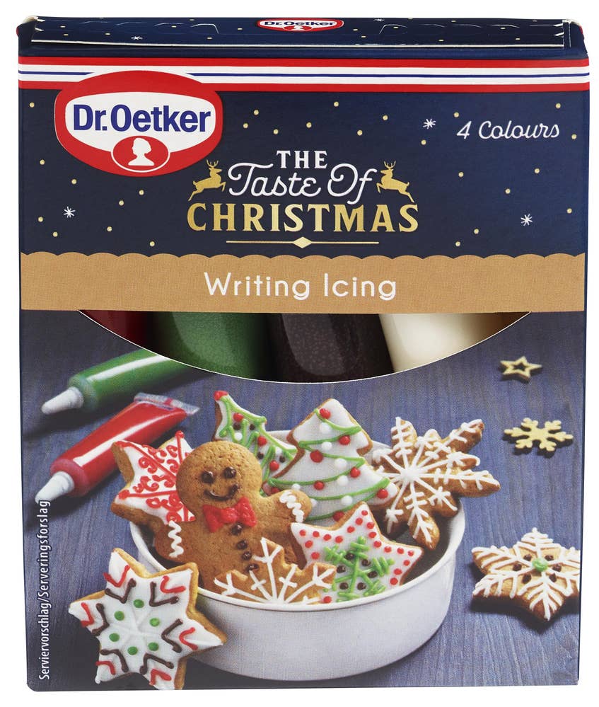 DR. OETKER Taste of Christmas writing icing 4 stk