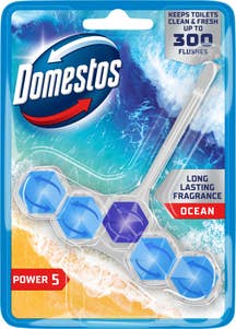 Domestos WC Block Power 5 Ocean Toalettrengjøring