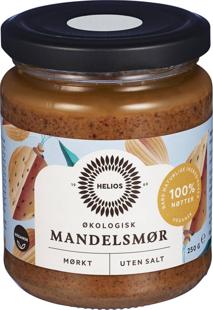 Helios Mandelsmør mørkt Økologisk