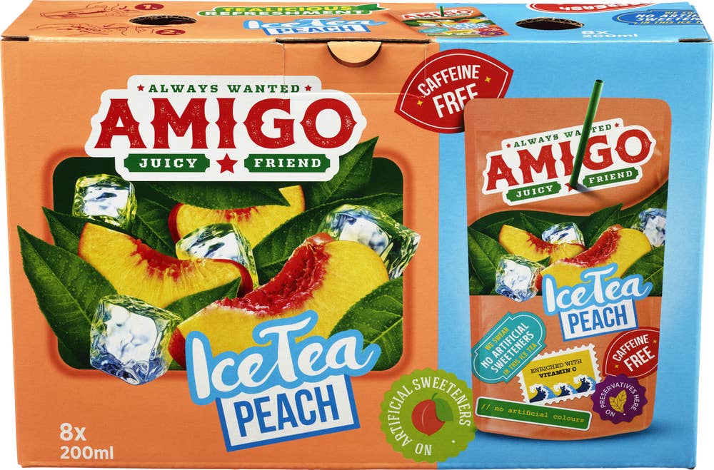 Amigo Ice Tea Peach 8x200 ml