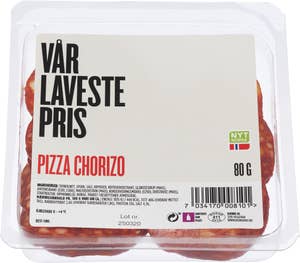 Vår Laveste Pris Pizza chorizo