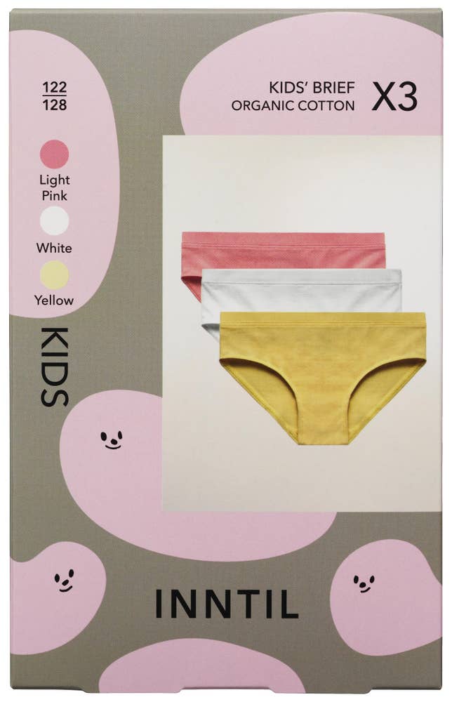 Inntil Truser Tre farger, barn str. 122-128