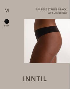 Inntil Sømløs string Sort, str. M