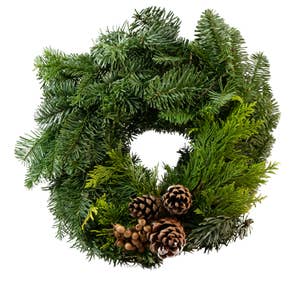 FreshFlowers Nobiliskrans med pynt ø25cm