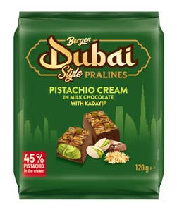 Bergen Dubai Style-konfekt med pistasjkrem