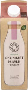 Rørosmeieriet Økologisk Rørosmjølk Skummet 0,1% fett