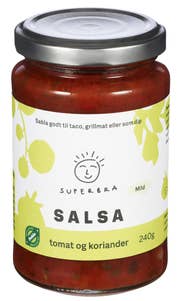 Superbra Mild salsa tomat og koriander Økologisk