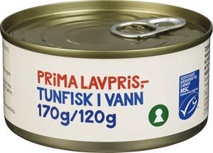 Prima Lavpris Tunfisk i vann MSC