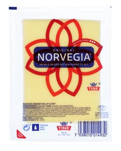 TINE Norvegia Original 27% Skivet, 200 x 15 g