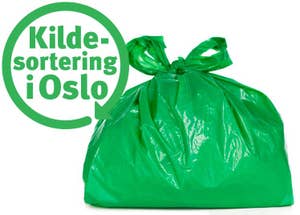 Kildesorteringsposer til matavfall Rull med 40 poser