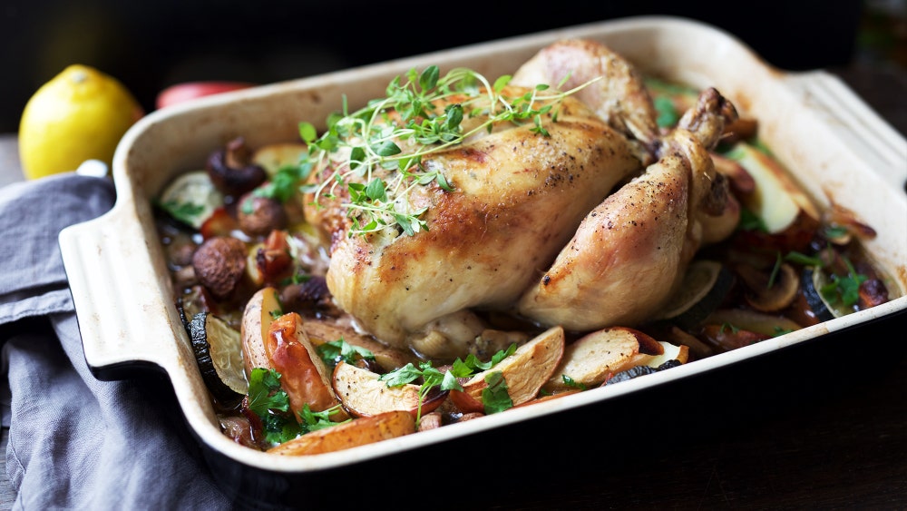 Helstekt urtekylling i ovn