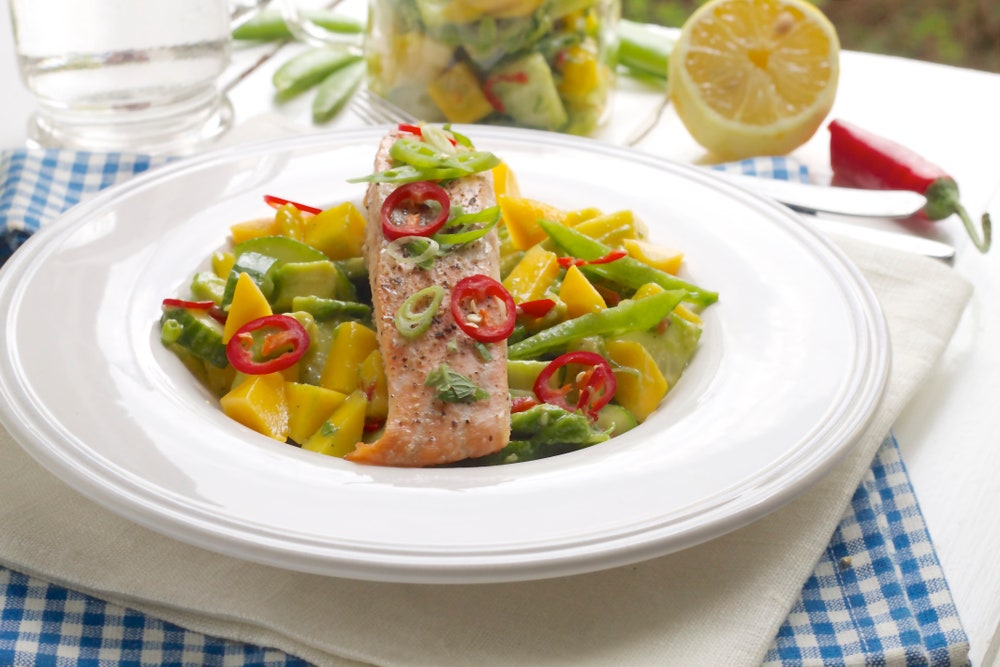 Laks med mangosalat