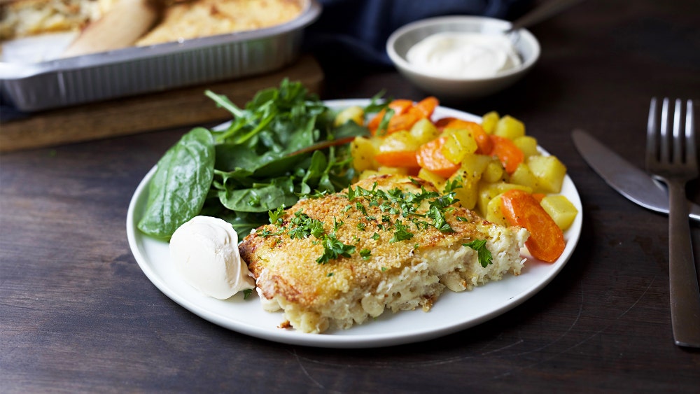 Fiskegrateng med poteter